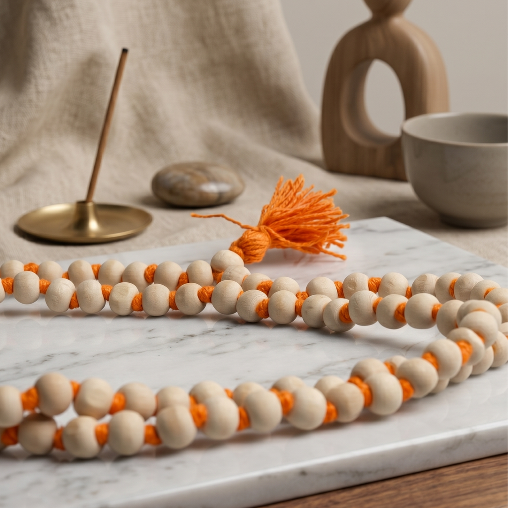 Tulsi Mala White