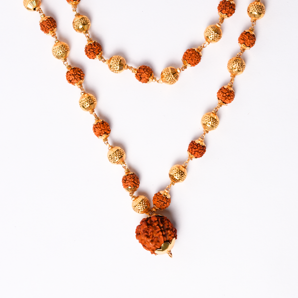 5 Mukhi Rudraksh Mala with 7 Mukhi Rudraksh