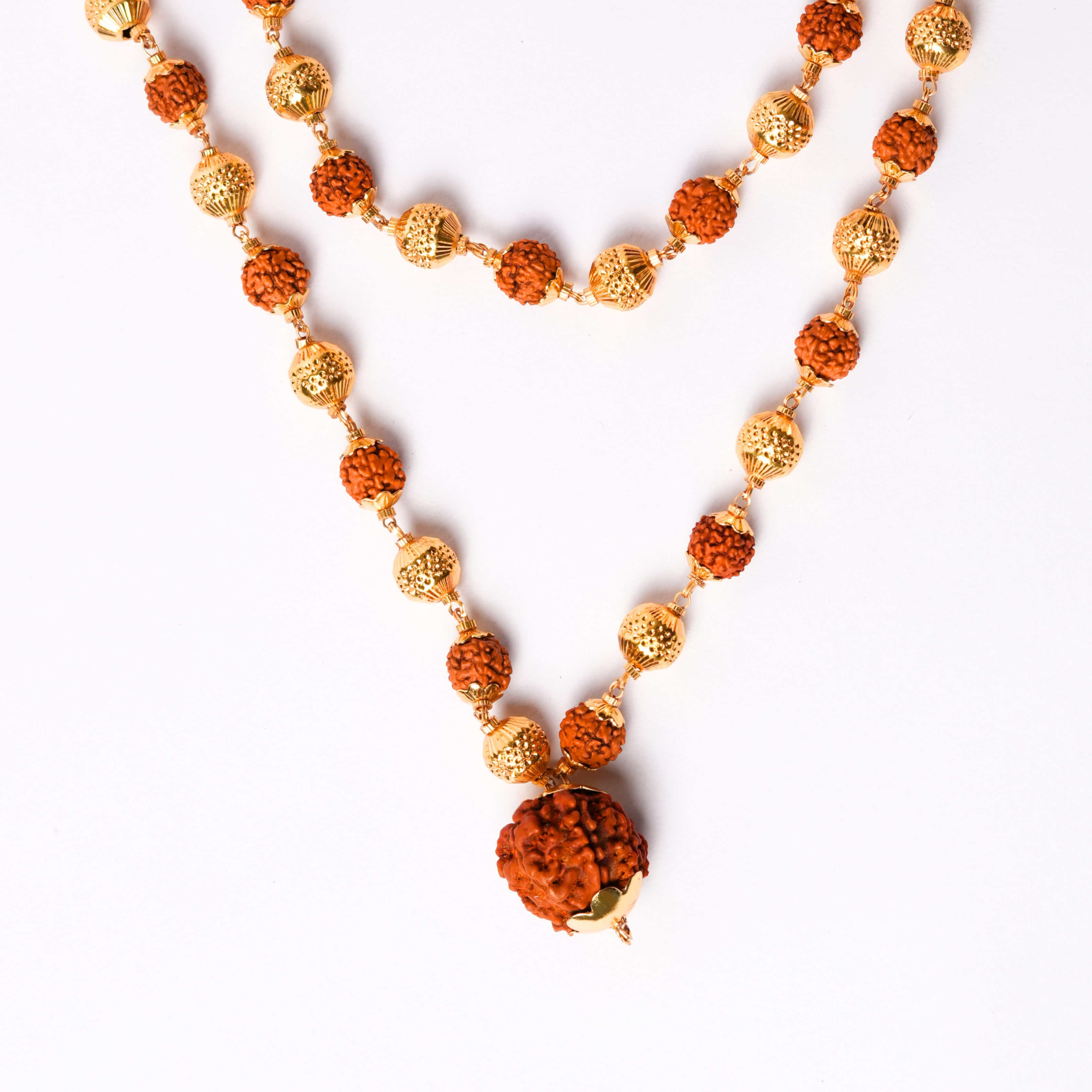 5 Mukhi Rudraksh Mala with 7 Mukhi Rudraksh