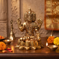 Bhrama Ji Brass Idol 7X6