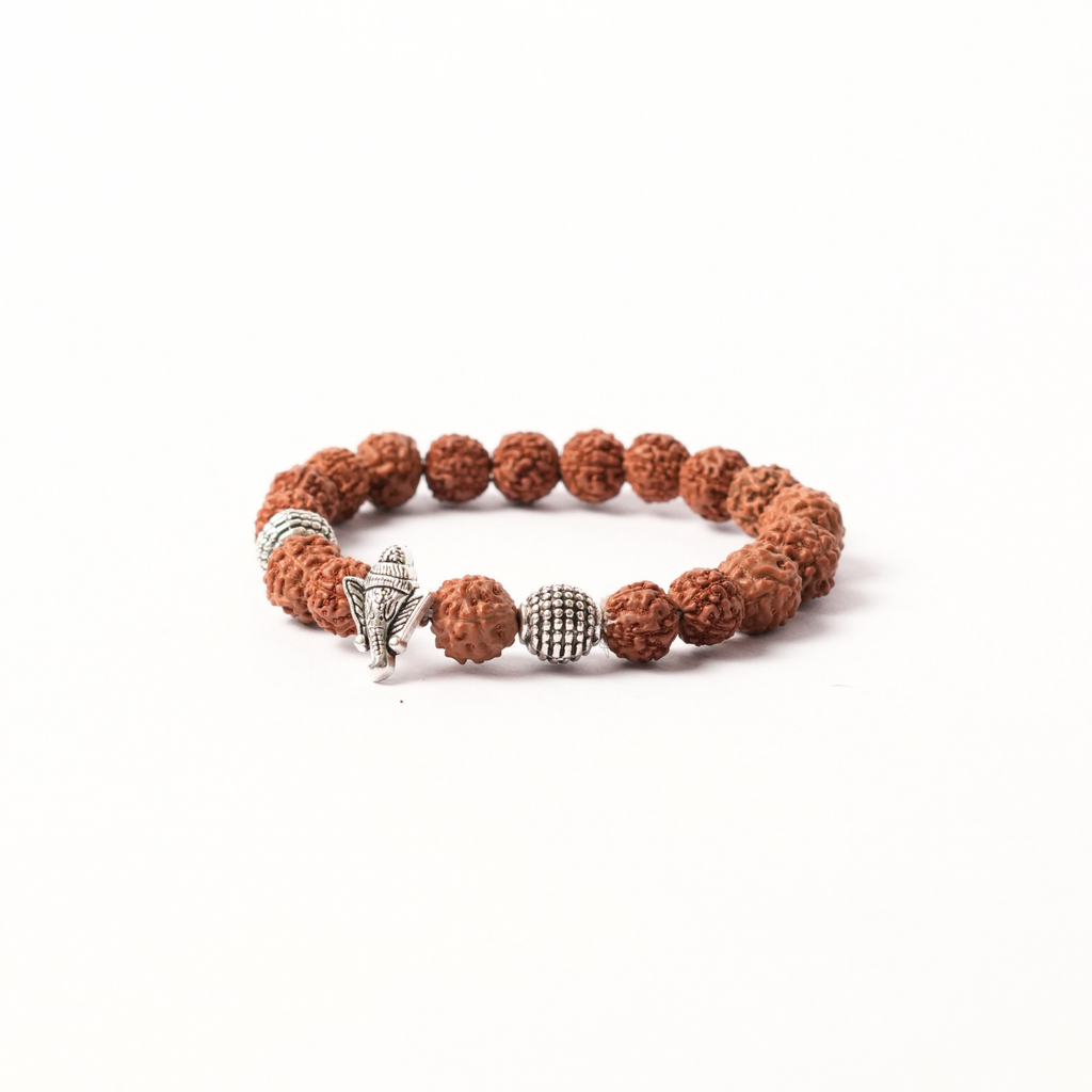 Rudraksh Bracelet with Ganesh