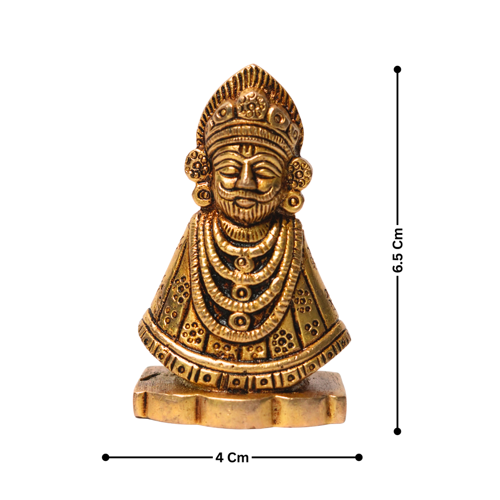 Khatu Shyam ji Brass Idol - 5X4