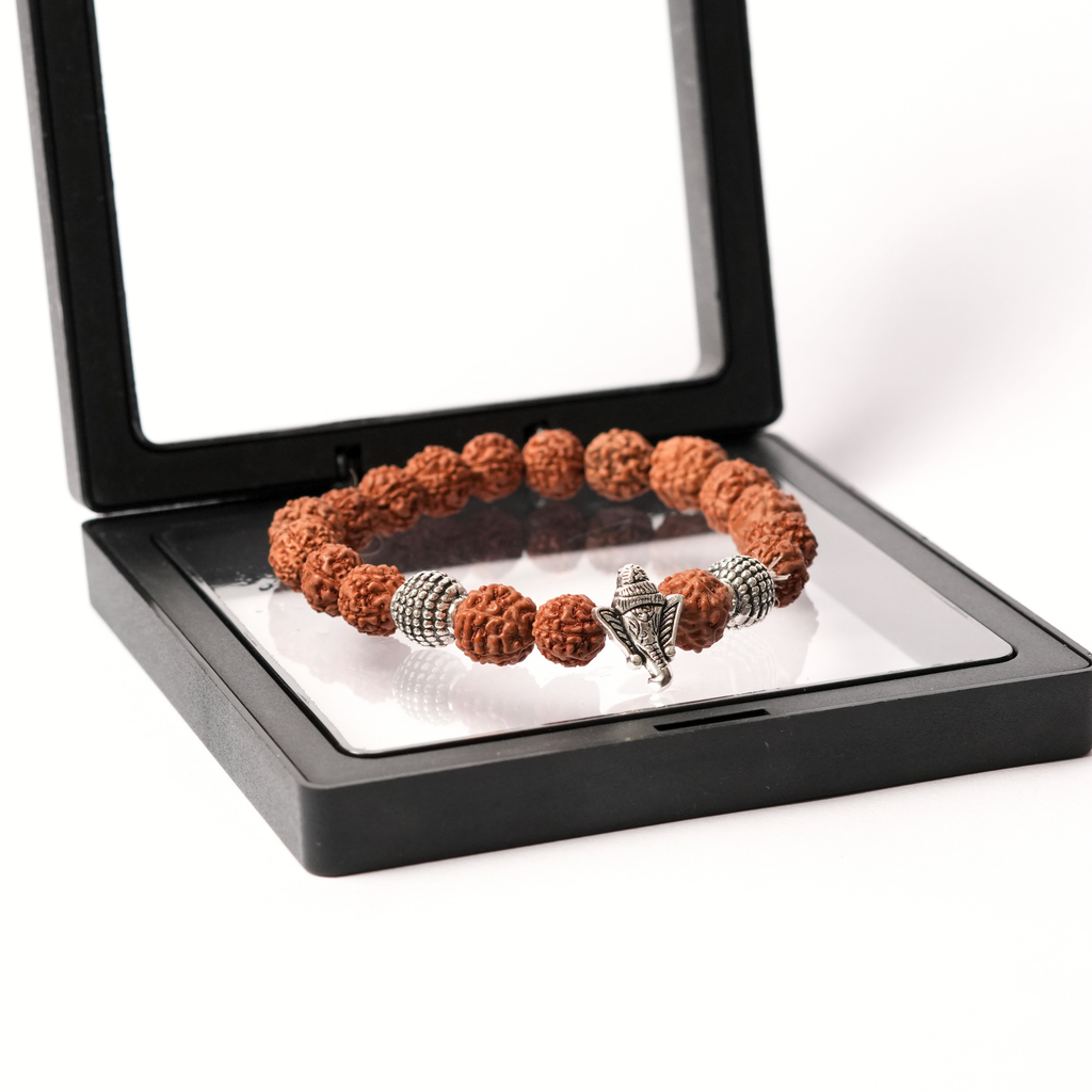 Rudraksh Bracelet with Ganesh
