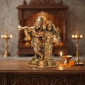 Radha Krishan Brass Idol - 11X8