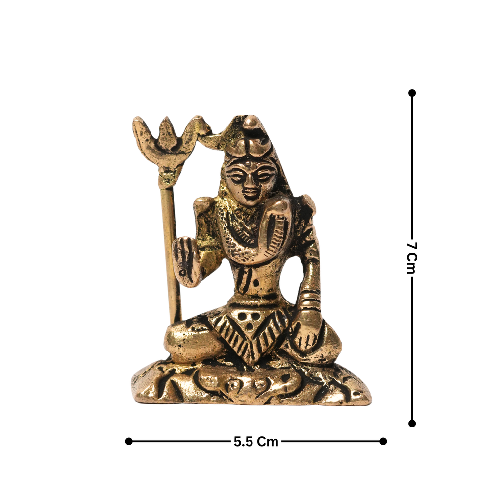 Shiv ji Brass Idol - 7X5.5