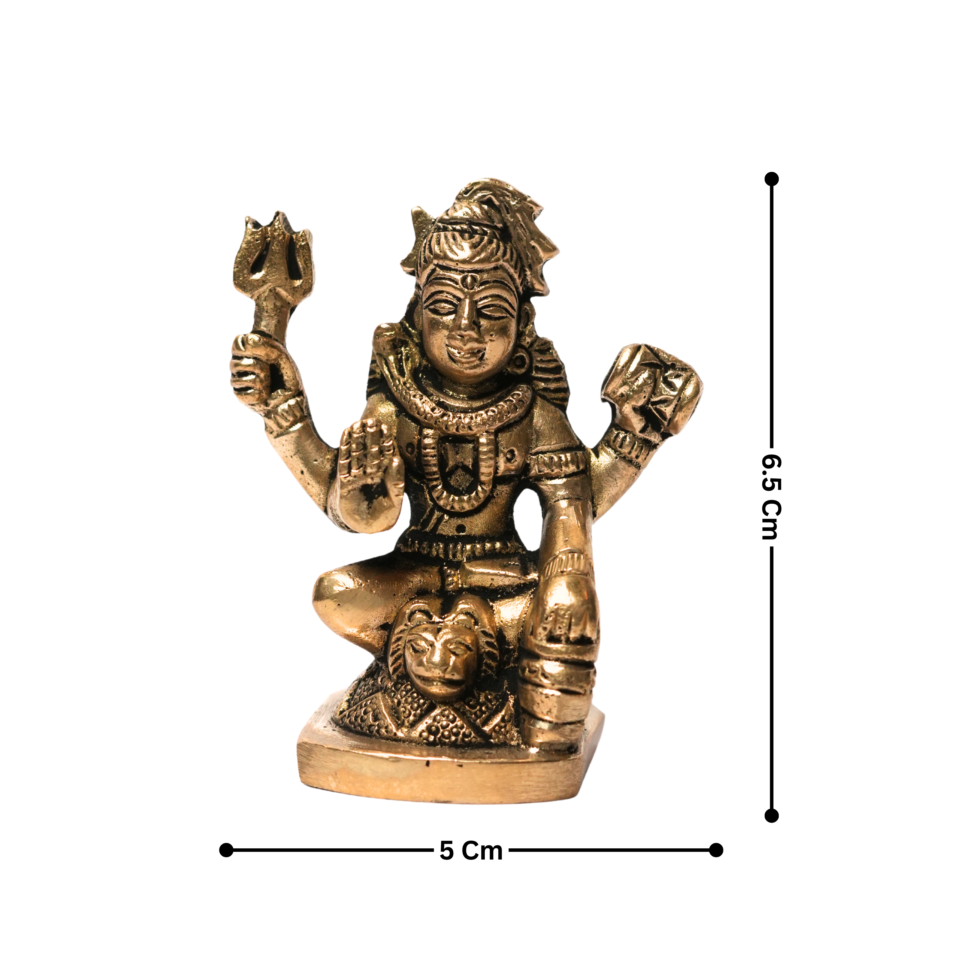 Shiv Ji Brass Idol - 6.5X5