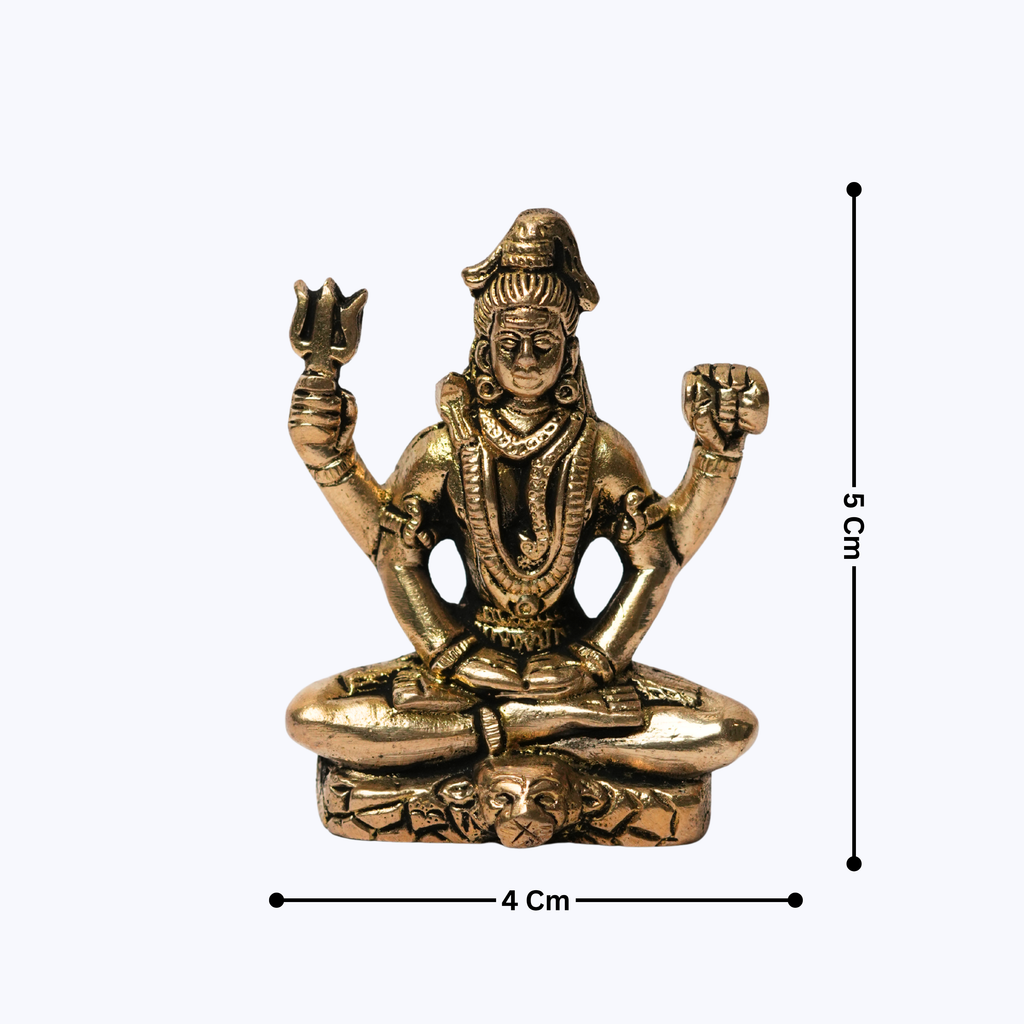 Shiv ji Brass Idol - 6.5X4