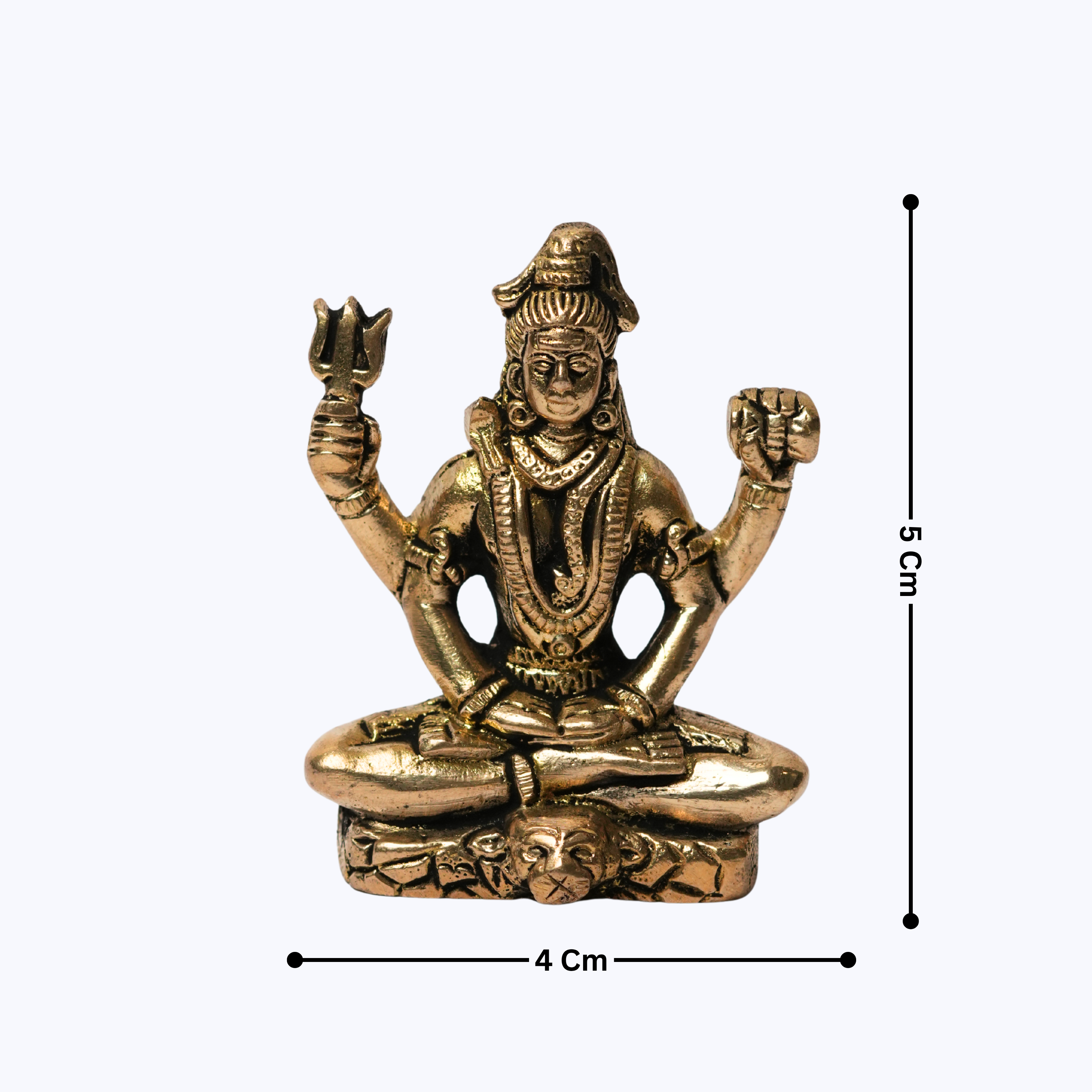 Shiv ji Brass Idol - 6.5X4