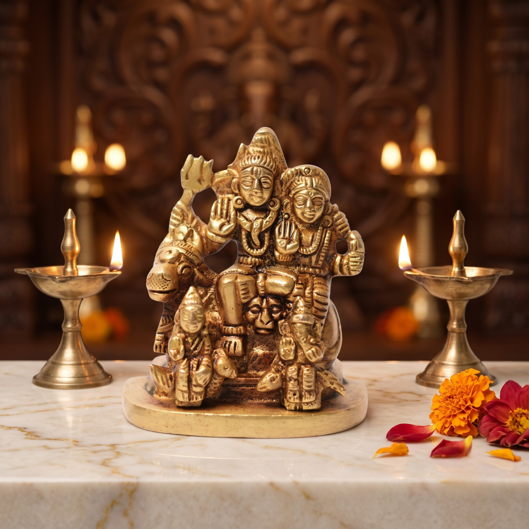 Shiv Parivaar Brass Idol - 7X6