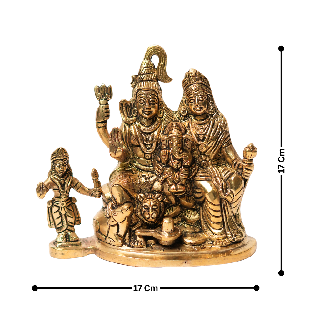 Shiv Parivaar Brass Idol - 17X17