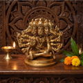Panchmukhi Hanuman ji Brass Idol - 10X10