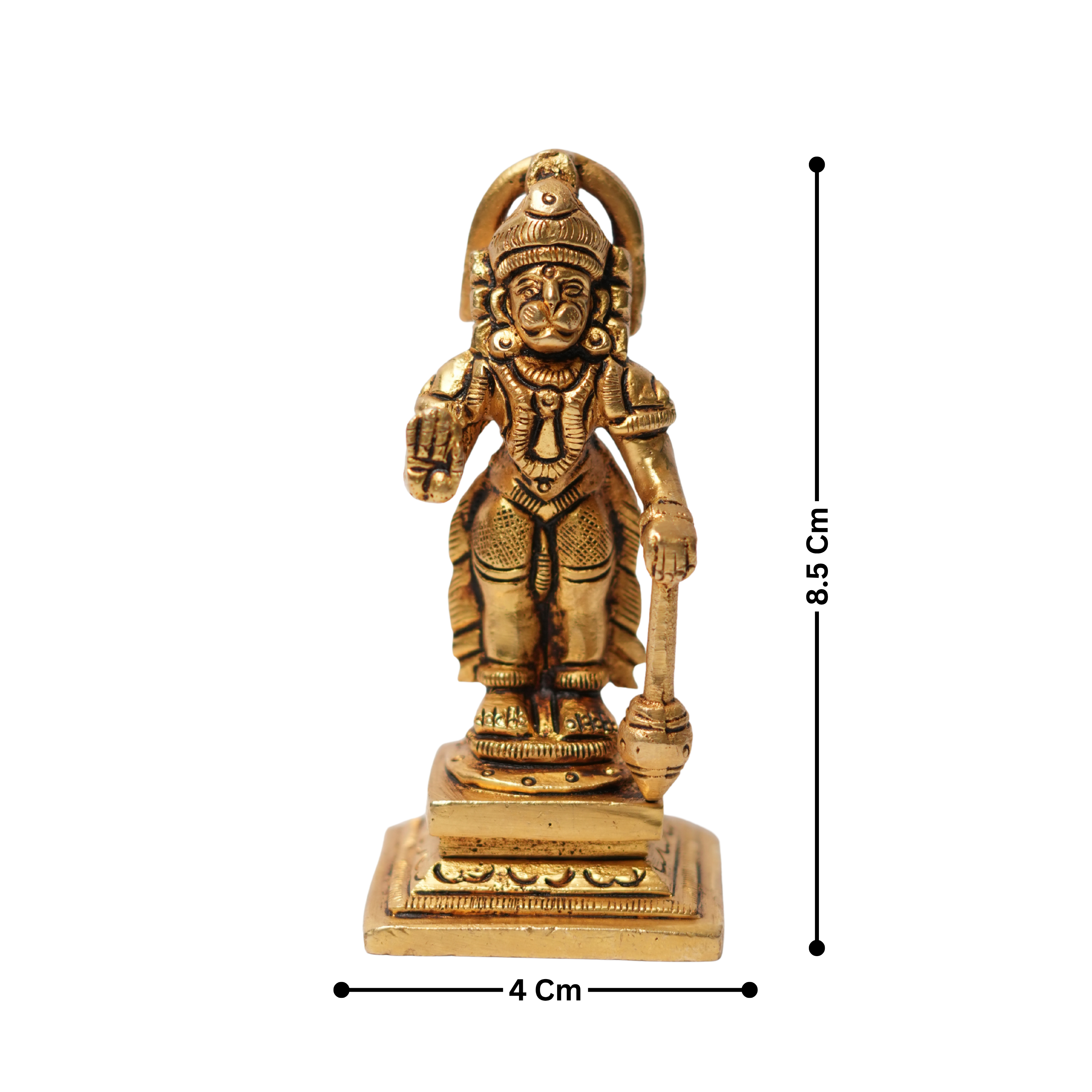 Hanuman Ji Brass Idol - 8.5X4