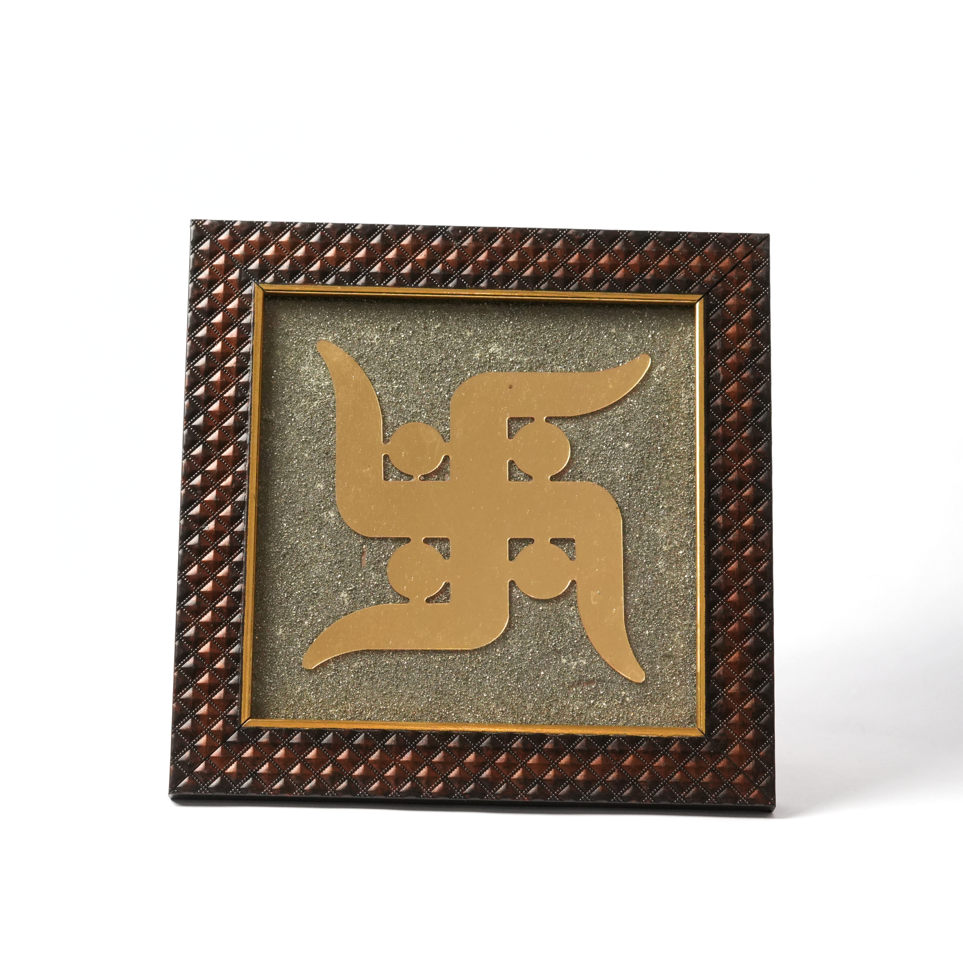 Pyrite Frame with Swasthik