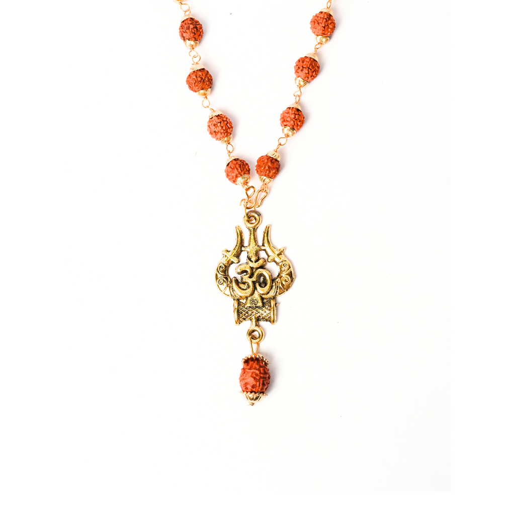 Rudraksh Mala with Trishul