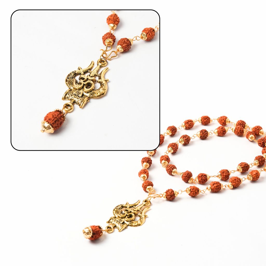 Rudraksh Mala with Trishul