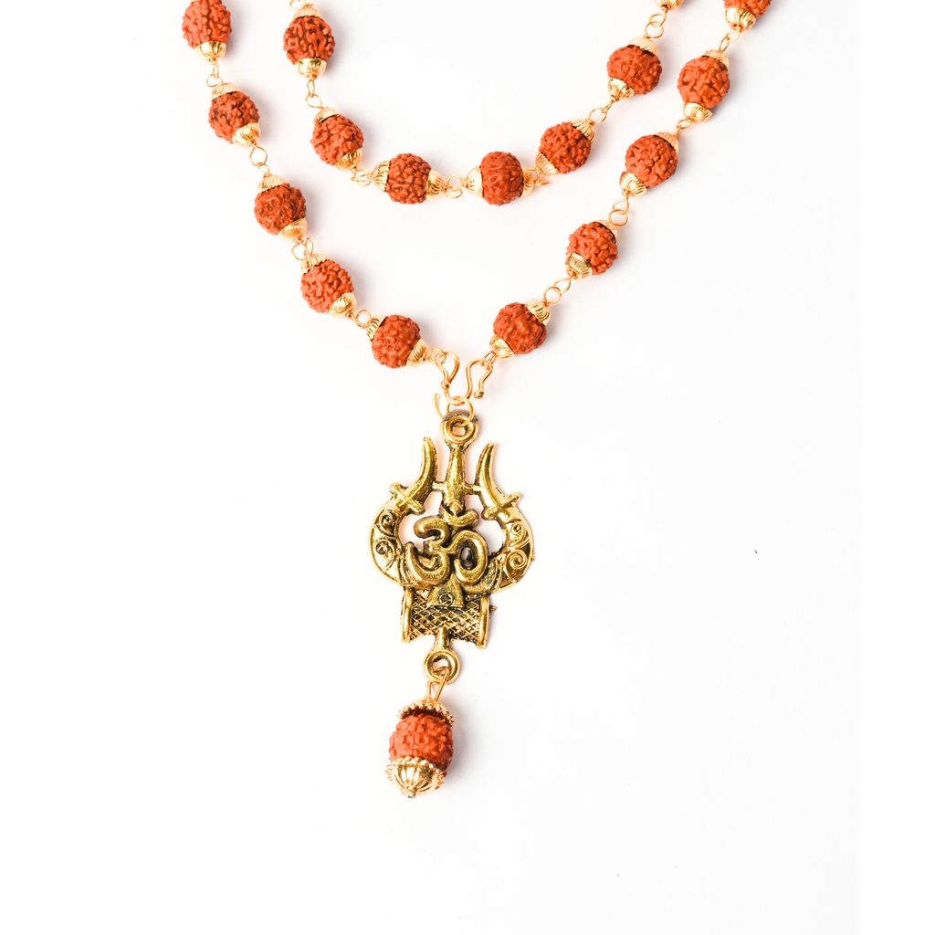 Rudraksh Mala with Trishul