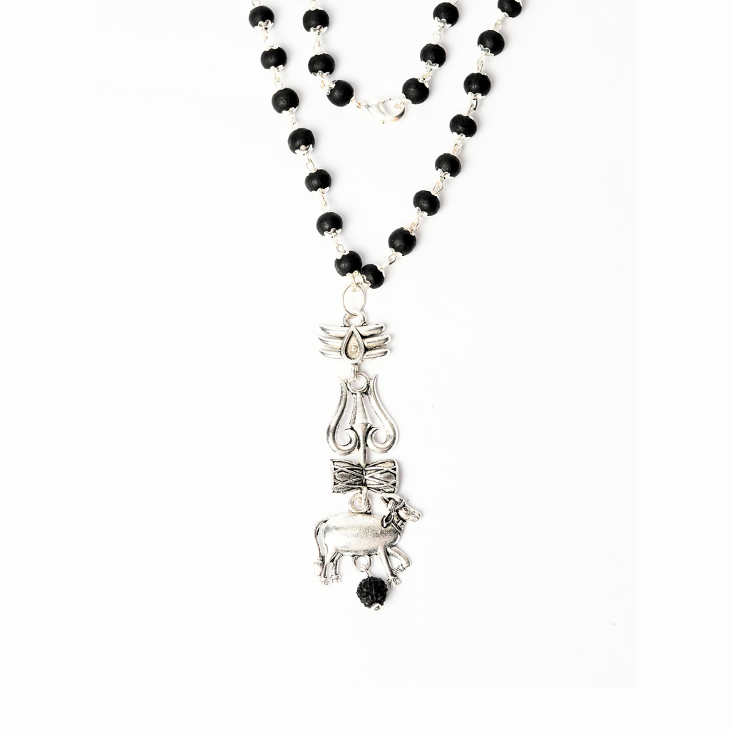 Karungali Mala with Trishul and Nandi